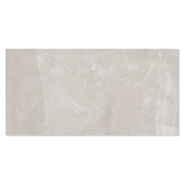 Marmor Klinker Marbella Ljusgrå Blank 60x120 cm-1